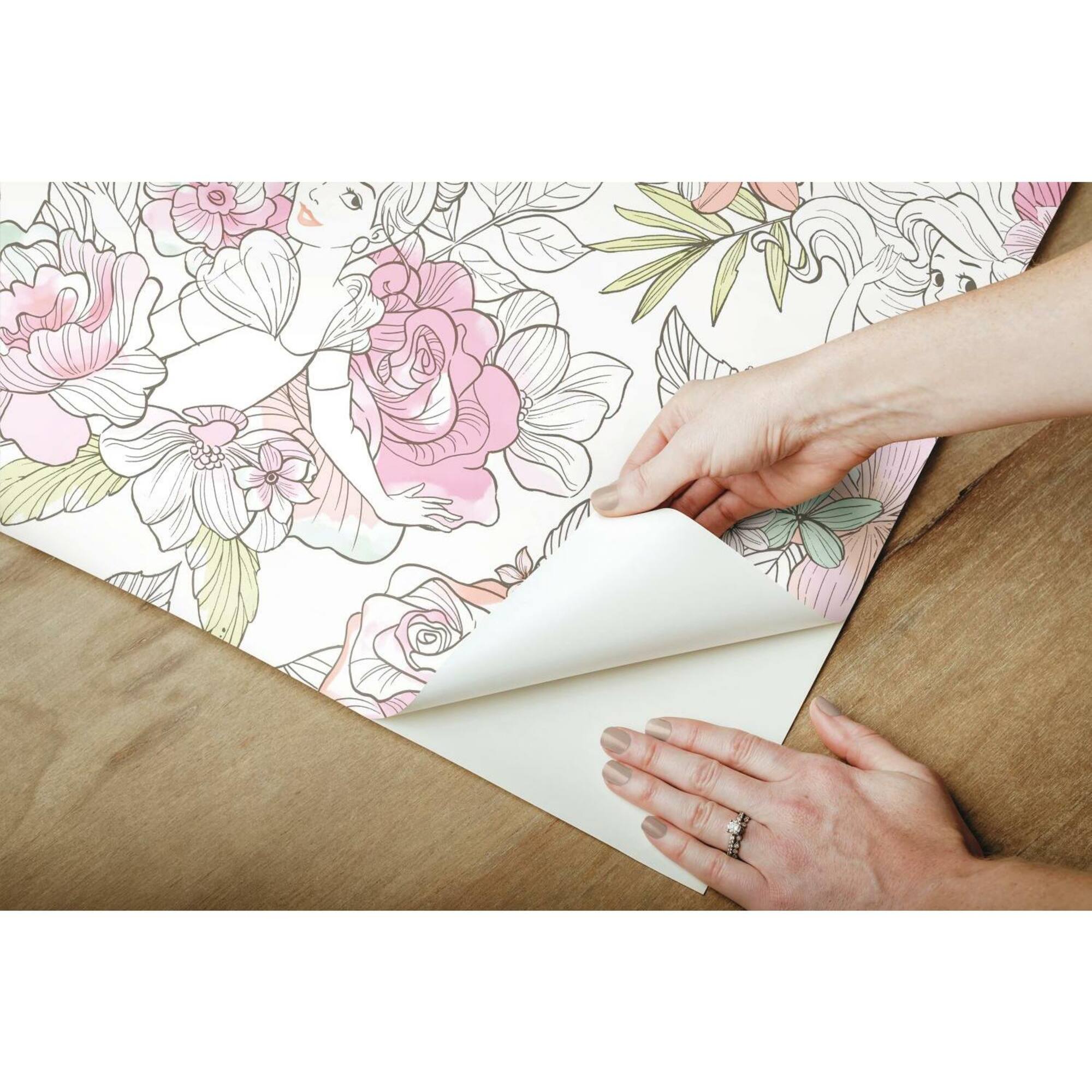 RoomMates Disney Princess Floral Peel & Stick Wallpaper